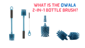 What are the features of Owala 2-in-1 Bottle Brush