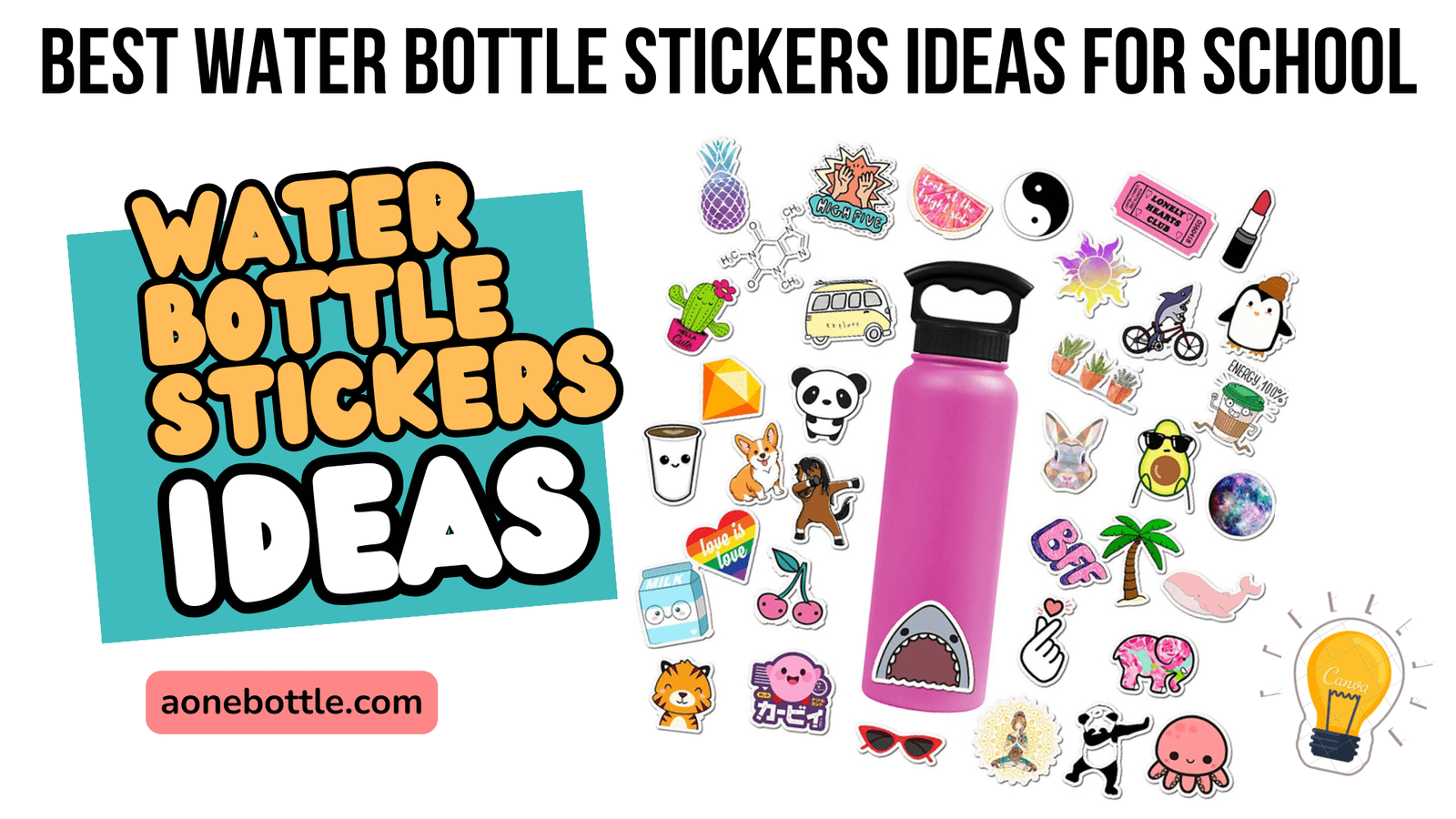 Best Water Bottle Stickers Ideas For School