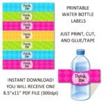 Printable Water Bottle Stickers