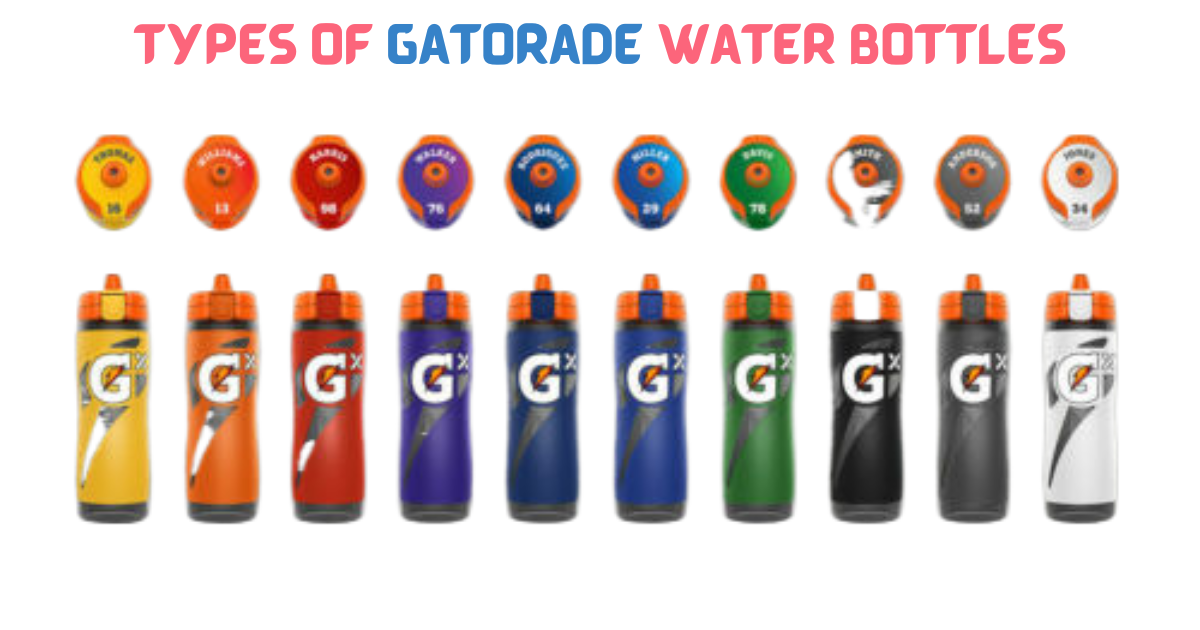 Types of Gatorade Water Bottles